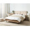 Beliani Bed Boucle IZERNORE 140 x 200 cm (EU Double) Beige 2