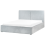 Beliani Ottoman Bed MOISSAC Chenille Light Blue 160 x 200 cm (EU King Size) 4