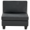 Beliani 1-Seat Section UNSTAD Faux Leather Black 2