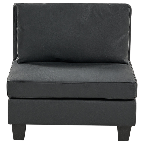 Beliani 1-Seat Section UNSTAD Faux Leather Black 1