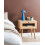 Beliani 1 Drawer Bedside Table ALBANY Light Brown 2