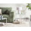 Beliani Side Table LOVELL Tempered Glass Silver 2