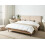 Beliani Bed Boucle IZERNORE 160 x 200 cm (EU King Size) Beige 2
