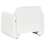 Beliani Armchair SALAND Fabric White 5
