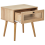 Beliani 1 Drawer Bedside Table ALBANY Light Brown 4