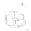Beliani Armchair SALAND Fabric White 3