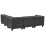 Beliani Modular Corner Sofa 5 Seater UNSTAD Faux Leather Black Left Hand 6