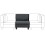Beliani 1-Seat Section UNSTAD Faux Leather Black 5
