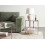Beliani Side Table LOVELL Tempered Glass Gold 2