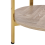 Beliani Side Table LOVELL Tempered Glass Gold 5