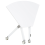 Beliani Foldable Corner Desk Module BENDI 90 cm 64 cm White 5