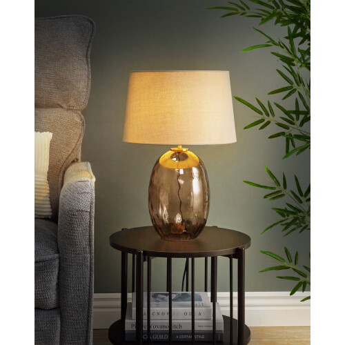 Beliani Table Lamp BONELLI Grey 1