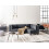 Beliani Modular Corner Sofa 4 Seater UNSTAD Faux Leather Black Left Hand 3