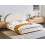 Beliani Bed Fabric VAUCLUSE 160 x 200 cm (EU King Size) Light Beige 2