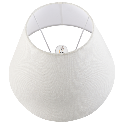 Beliani Table Lamp MORACA Porcelain White/ Blue 1