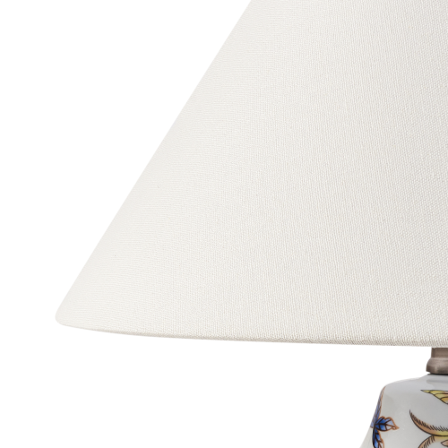Beliani Table Lamp MORACA Porcelain White/ Blue 2