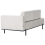 Beliani Chaise Longue SAVASSE Faux Linen Light Grey 5