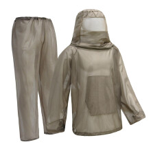 Full Body Protective Clothing for Men Women with Veil Hood M L Coffee for Garden Camping Fishing