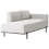 Beliani Chaise Longue SAVASSE Faux Linen Light Grey 4