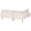 Beliani Corner Sofa 4 Seater BREDA Corduroy Beige Right Hand 6
