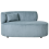 Beliani Left-Hand Chaise Longue VANVEY Corduroy Blue 2