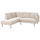 Beliani Corner Sofa 4 Seater BREDA Corduroy Beige Right Hand 5