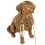 Beliani Table Lamp Dog MARLEY Gold 4