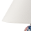 Beliani Table Lamp VERUSA Porcelain White/ Blue 5