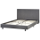 Beliani Bed Fabric ALBI 140 x 200 cm (EU Double) Grey 4
