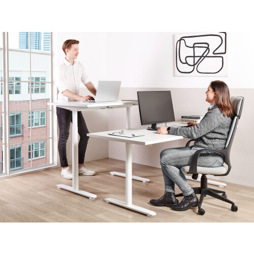 Beliani Electric Adjustable Standing Desk DESTINAS 180 cm 80 cm White 1
