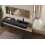 Beliani Wall Hung Basin CUSCO 1500 x 480 mm Mineral Cast Black 2