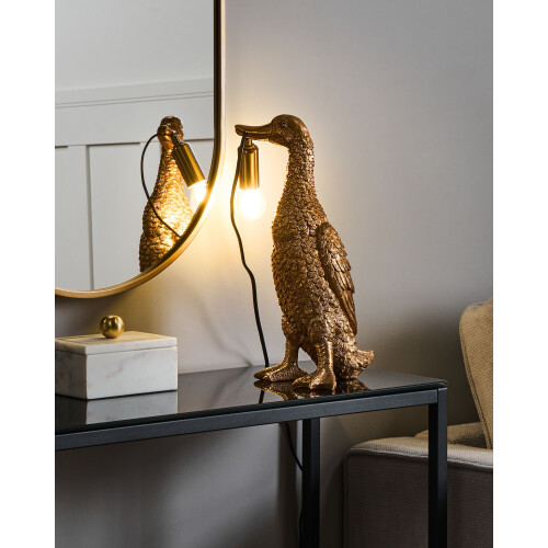 Beliani Table Lamp Duck ANATIS Gold 1