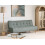 Beliani Sofa Bed 3 Seater ALSTEN Fabric Green 2