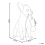 Beliani Table Lamp Dog ROCCO Gold 3