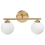 Beliani Wall Lamp GIJOU Metal Brass 4