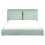 Beliani Bed Velvet BAJONNA 160 x 200 cm (EU King Size) Mint Green 5