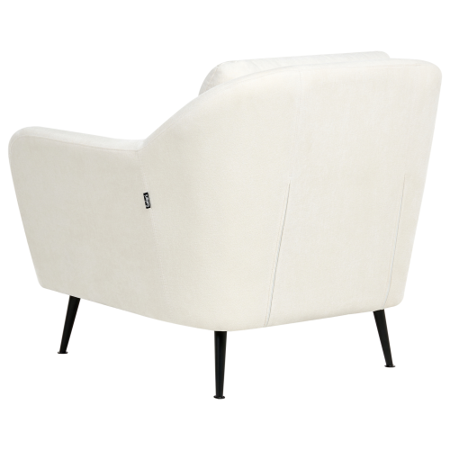 Beliani Armchair EIBY Chenille White 2