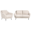 Beliani Living Room Set 3 Seater EIBY Boucle Beige 4