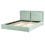 Beliani Bed Velvet BAJONNA 160 x 200 cm (EU King Size) Mint Green 4