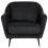 Beliani Armchair EIBY Chenille Black 4