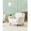 Beliani Armchair EIBY Chenille White 2