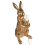 Beliani Table Lamp Rabbit BUGS Gold 4