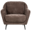 Beliani Living Room Set 3 Seater EIBY Chenille Dark Brown 5
