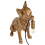 Beliani Table Lamp Dog ROCCO Gold 4