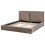 Beliani Bed Boucle BAJONNA 160 x 200 cm (EU King Size) Brown 5