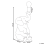 Beliani Table Lamp Elephant FORTUNA Black 3