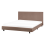 Beliani Bed Boucle ALBI 140 x 200 cm (EU Double) Brown 4