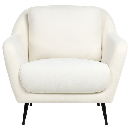 Beliani Armchair EIBY Chenille White 1
