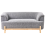 Beliani Living Room Set 5 Seater ALNOR Fabric Dark Grey 6