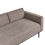Beliani Chaise Longue SAVASSE Faux Linen Light Brown 6
